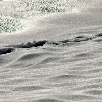 Fotografia intitolato "Série Neige - Dunes…" da Marie Marlène Mahalatchimy, Opera d'arte originale, Fotografia digitale