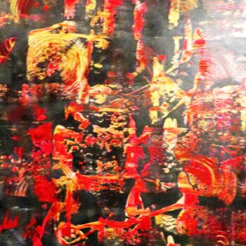 Peinture intitulée "china-92x60-2014.jpg" par Marie Martine, Œuvre d'art originale, Acrylique