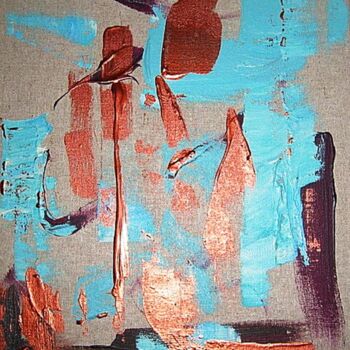 Painting titled "voiles-acrylique-40…" by Marie Martine, Original Artwork, Acrylic