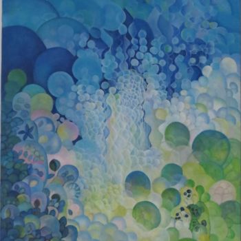 Painting titled "Bulles" by Marie Mb, Original Artwork, Acrylic