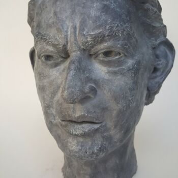 Скульптура под названием "Gainsbourg" - Marie-Michèle Rouchon, Подлинное произведение искусства, Глина