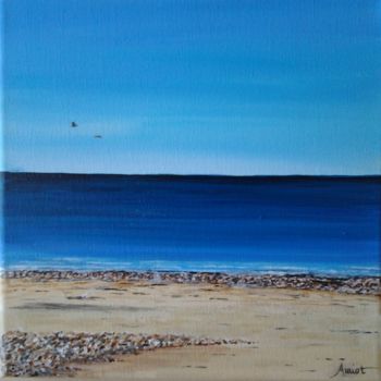 Painting titled "Marine en Manche.jpg" by Marie-Noëlle Amiot, Original Artwork