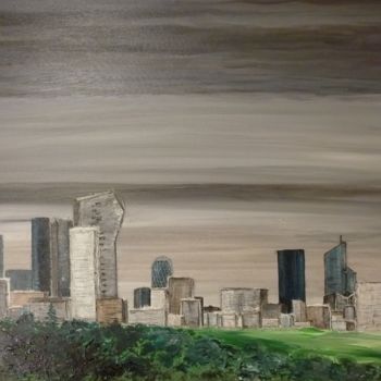 Painting titled "La-Défense.jpg" by Marie-Noëlle Amiot, Original Artwork, Acrylic