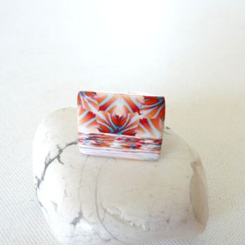 Handwerk mit dem Titel "Reflets * bague gra…" von Marie-Noëlle Cantarel, Original-Kunstwerk, Ringe