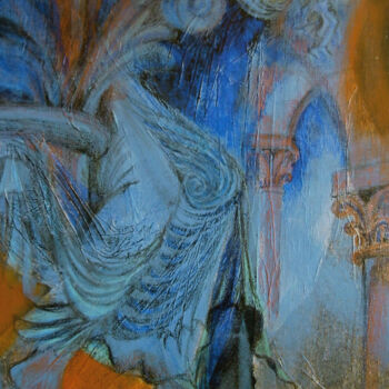 Malarstwo zatytułowany „pierre vivante” autorstwa Marie-Noëlle Gagnan, Oryginalna praca, Olej