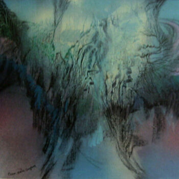 Картина под названием "souterrainement" - Marie-Noëlle Gagnan, Подлинное произведение искусства, Другой