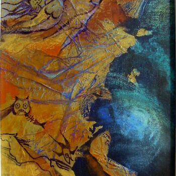 Картина под названием "cyclone" - Marie-Noëlle Gagnan, Подлинное произведение искусства
