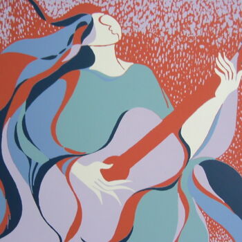 绘画 标题为“chaconne” 由Marie-Noëlle Gagnan, 原创艺术品