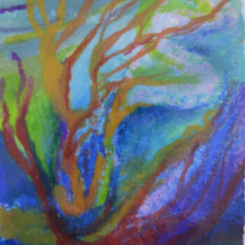 Painting titled "nature 3" by Marie-Noëlle Gagnan, Original Artwork, Oil