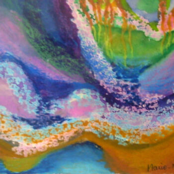 Painting titled "nature 26" by Marie-Noëlle Gagnan, Original Artwork, Oil
