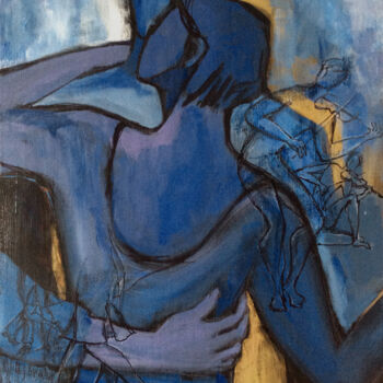 Peinture intitulée "tango-7" par Marie-Noëlle Gagnan, Œuvre d'art originale, Acrylique