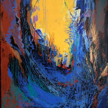 Painting titled "percée.jpg" by Marie-Noëlle Gagnan, Original Artwork, Acrylic