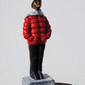 Скульптура под названием "Hiver" - Marie-Noelle Ronayette, Подлинное произведение искусства, Бронза