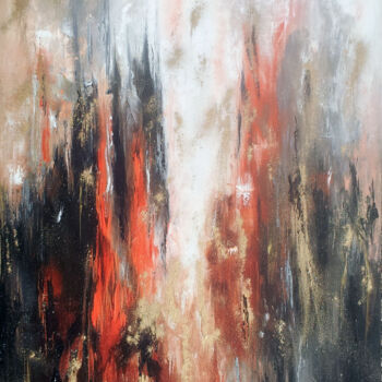 제목이 "flamme.jpg"인 미술작품 Marie-Noelle Roy로, 원작, 기름 나무 들것 프레임에 장착됨