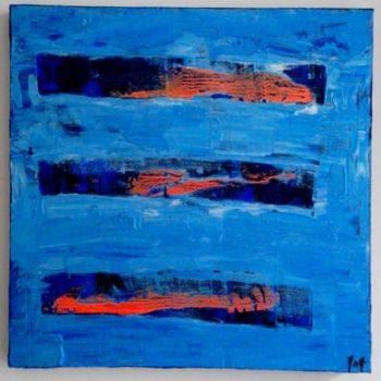 Painting titled "LIGNES" by Marie-Odile Alba, Original Artwork, Acrylic