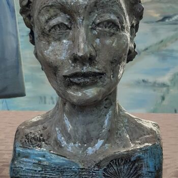 Скульптура под названием "Nusch Eluard" - Marie Pascale Martins, Подлинное произведение искусства, Керамика