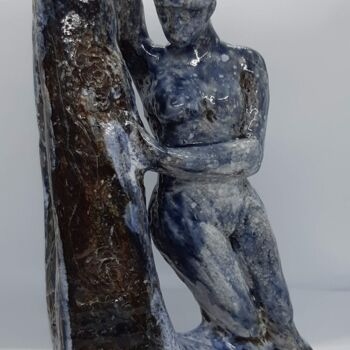 Sculpture titled "La vague" by Marie Pascale Martins, Original Artwork, Ceramics