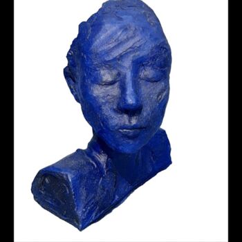 Sculpture intitulée "Blue" par Marie Pascale Martins, Œuvre d'art originale, Céramique