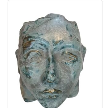 Sculpture intitulée "La tête dans les ét…" par Marie Pascale Martins, Œuvre d'art originale, Terre cuite