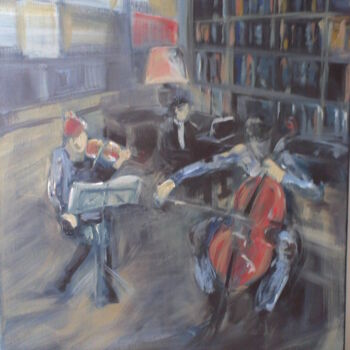 Pintura intitulada "musiciens.jpg" por Marie Pascale Martins, Obras de arte originais, Acrílico