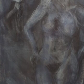 Pintura titulada "nus-femme.nuit" por Marie Pascale Martins, Obra de arte original, Acrílico