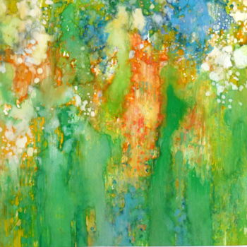 Peinture intitulée "Sous une averse de…" par Marie Paule Barco Florit, Œuvre d'art originale, Acrylique