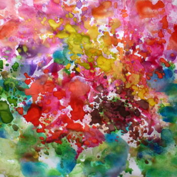 Painting titled "ô rêve des saisons…" by Marie Paule Barco Florit, Original Artwork, Gouache