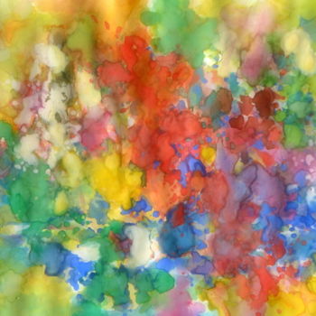 Peinture intitulée "Le ciel enivré d'un…" par Marie Paule Barco Florit, Œuvre d'art originale, Gouache