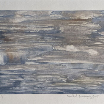 Отпечатки и Гравюры под названием "Icebergs" - Marie-Paule Demarquez, Подлинное произведение искусства, Монотип