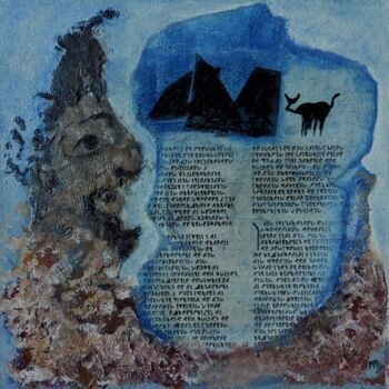 Colagens intitulada "Le récit du marin" por Marie-Paule Demarquez, Obras de arte originais, Papel