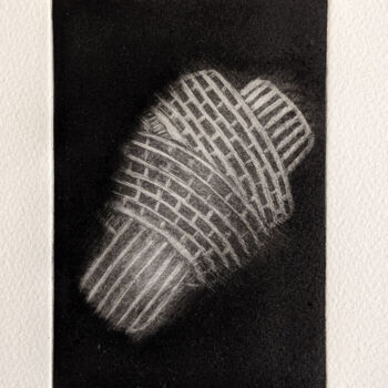 Prenten & gravures getiteld "Noeud noir" door Marie-Paule Demarquez, Origineel Kunstwerk, Gravure