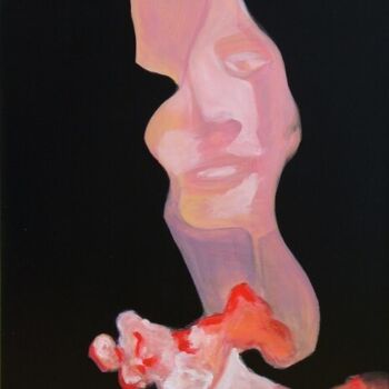 Schilderij getiteld "Réflexion" door Marie-Paule Demarquez, Origineel Kunstwerk, Acryl