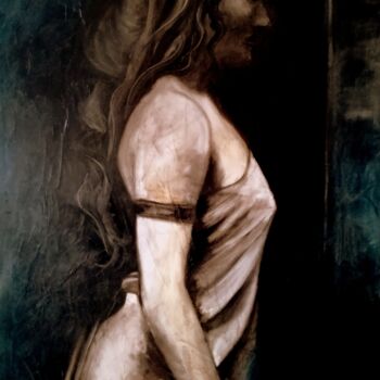 Картина под названием "Camille Claudel pos…" - Marie Penetro, Подлинное произведение искусства