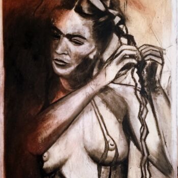 Pintura titulada "Frida Kahlo" por Marie Penetro, Obra de arte original