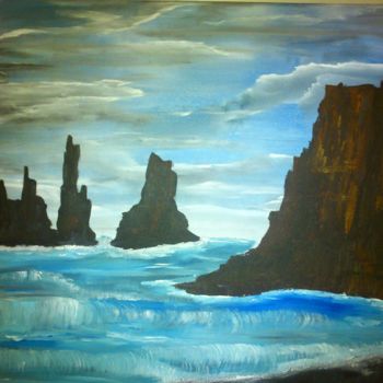 Painting titled "vick-islande-acryli…" by Bella, Original Artwork, Acrylic