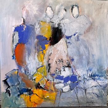Painting titled "Robes à volants" by Marie Rouach, Original Artwork, Acrylic
