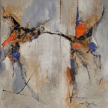 Картина под названием "Abstrait 24" - Marie Rouach, Подлинное произведение искусства, Акрил