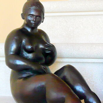 Sculpture intitulée "Alice 2/8" par Marie Saksik, Œuvre d'art originale, Bronze