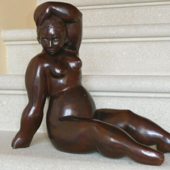 Sculpture intitulée "Anna" par Marie Saksik, Œuvre d'art originale, Bronze