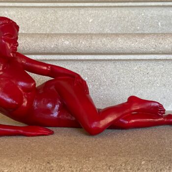 Sculpture titled "Domitia" by Marie Saksik, Original Artwork, Terra cotta