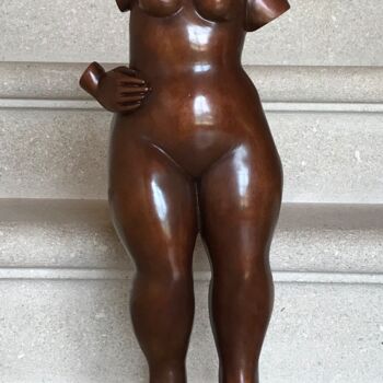Escultura intitulada "SASKIA" por Marie Saksik, Obras de arte originais, Bronze