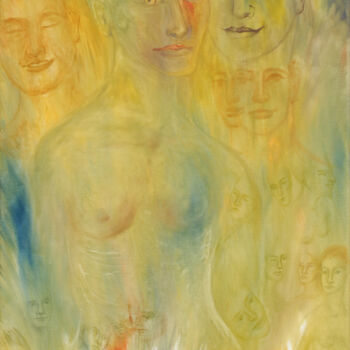Peinture intitulée "Reflet du Printemps" par Marie-Sophie Ewreïnoff (Sofi Ewreïnoff), Œuvre d'art originale, Huile