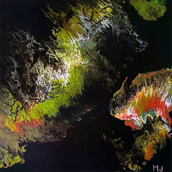 Malerei mit dem Titel "Unsere Erde" von Marie Von Wensierski, Original-Kunstwerk, Acryl