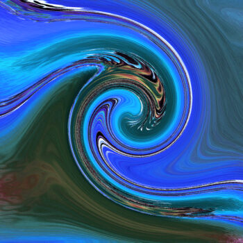 Photography titled "Thewave" by Marie-Ange Pagnon, Original Artwork, Manipulated Photography