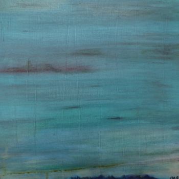 Peinture intitulée "terra-5-horizon-30-…" par Marie Anne Baron, Œuvre d'art originale