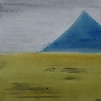 Pintura titulada "terra-6-fuji-30-x-3…" por Marie Anne Baron, Obra de arte original
