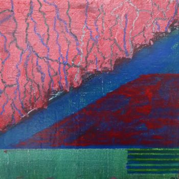 Painting titled "terra-10-map-30-x-3…" by Marie Anne Baron, Original Artwork