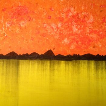 Painting titled "explosion-89-x-130-…" by Marie Anne Baron, Original Artwork