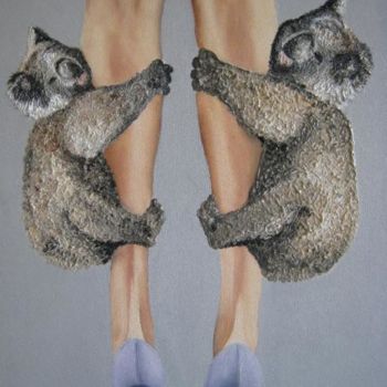"jambes et koalas" başlıklı Tablo Marie-Christine Cottarel tarafından, Orijinal sanat