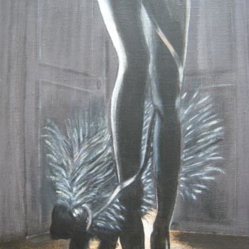 Pintura titulada "porcépic en promena…" por Marie-Christine Cottarel, Obra de arte original